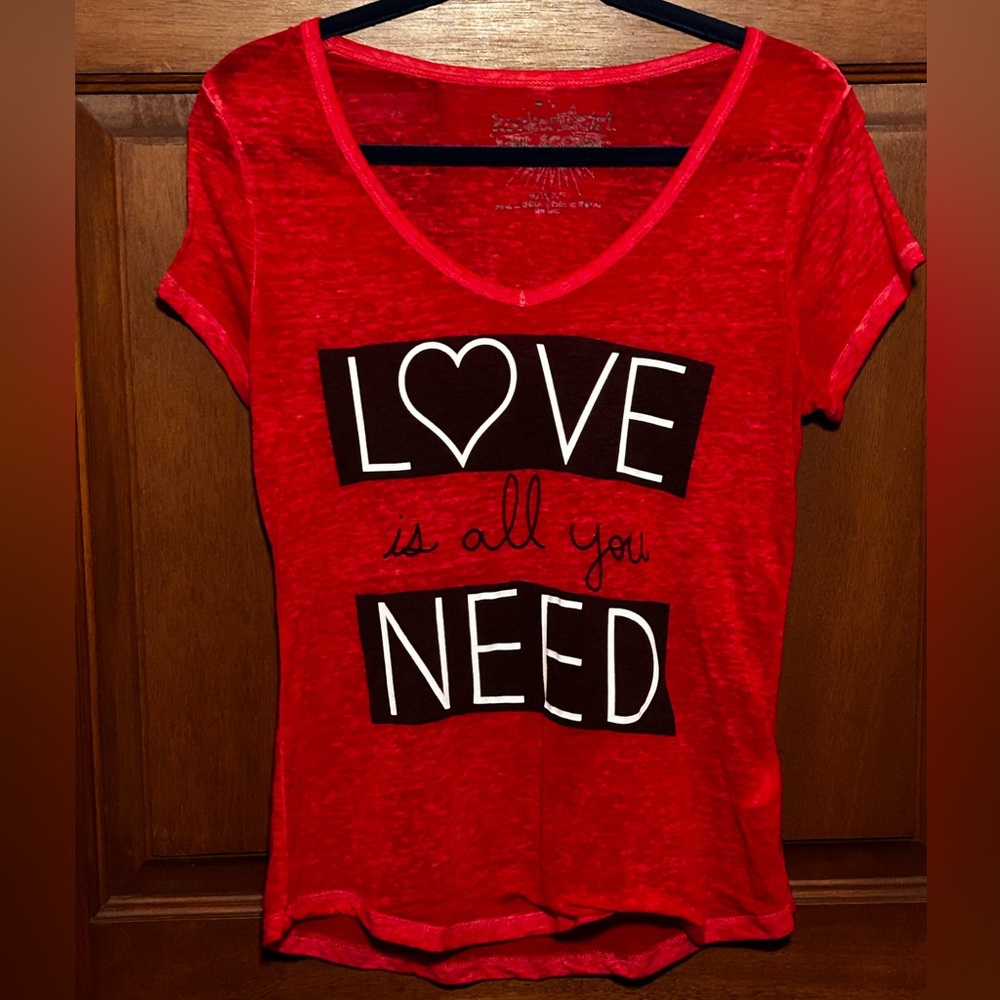 “Love is All you Need” kids medium tee